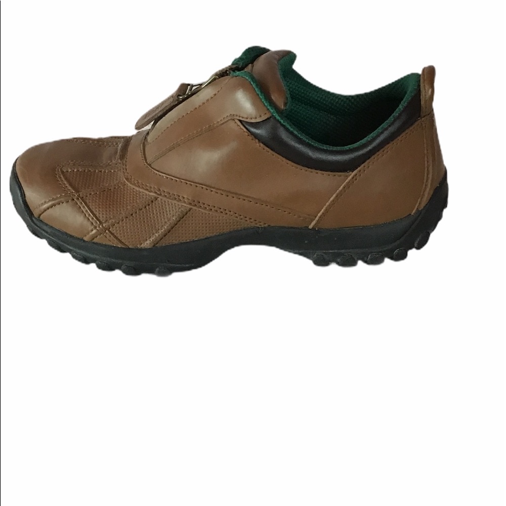 Polo Sport Ralph Lauren Brown Leather Duck Shoes 8